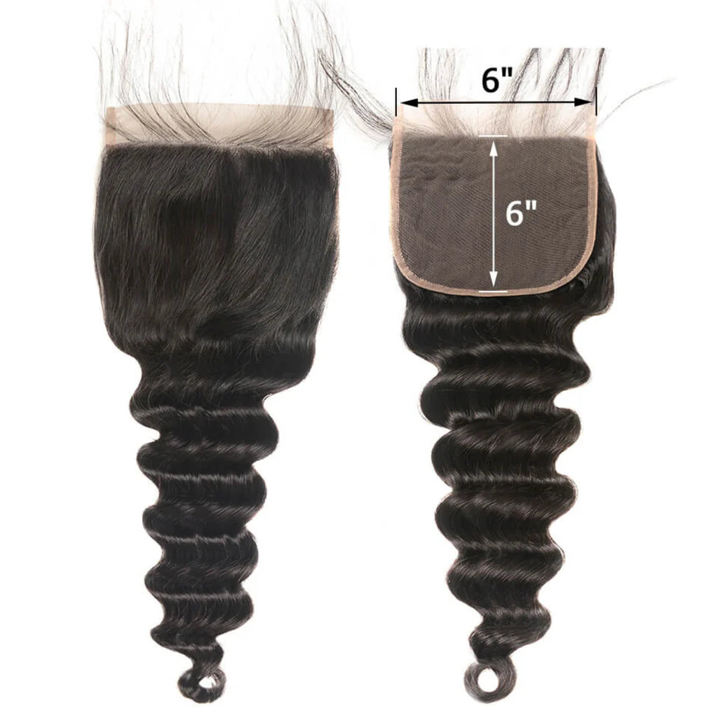 VIRGIN Hair  6x6 CLOSURE