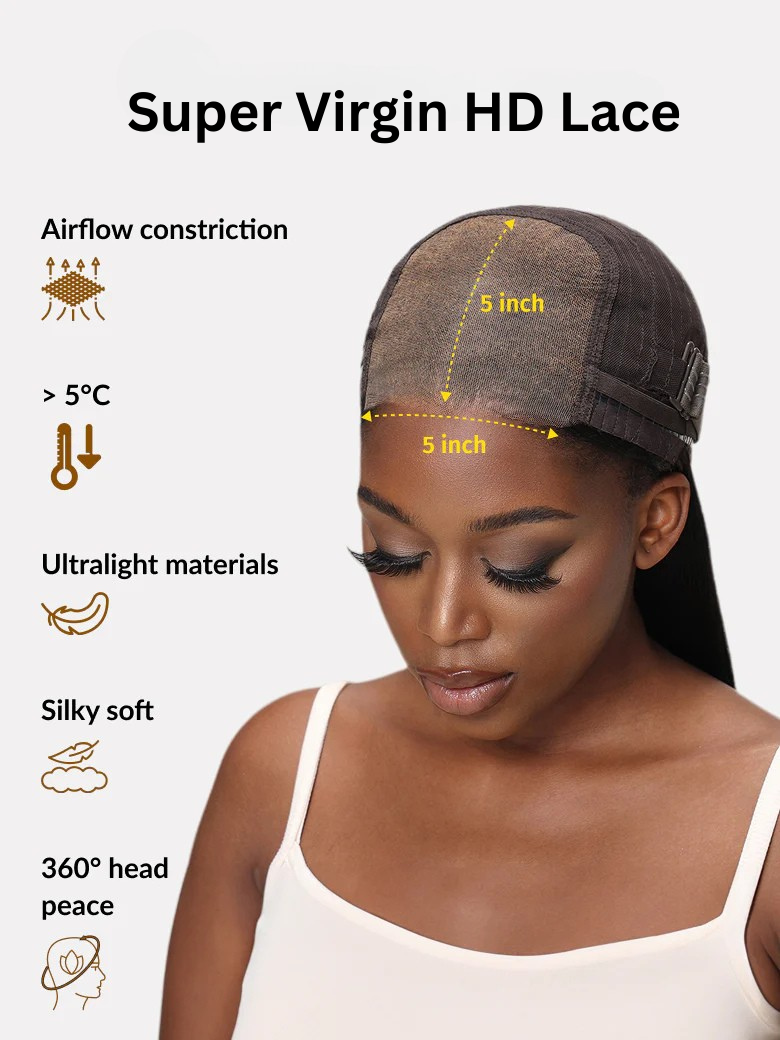 SUPER VIRGIN DEEP CURLY HD WIG