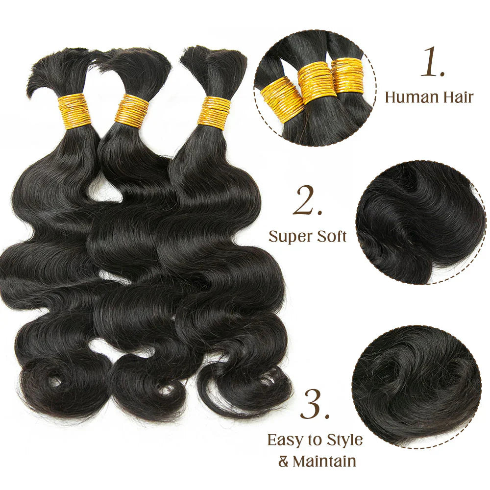 VIRGIN BODY WAVE BULK HAIR