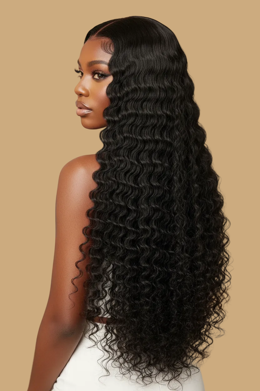 3 SUPER VIRGIN DEEP WAVE BUNDLES & 5X5 CLOSURE DEAL (SV000110-10)