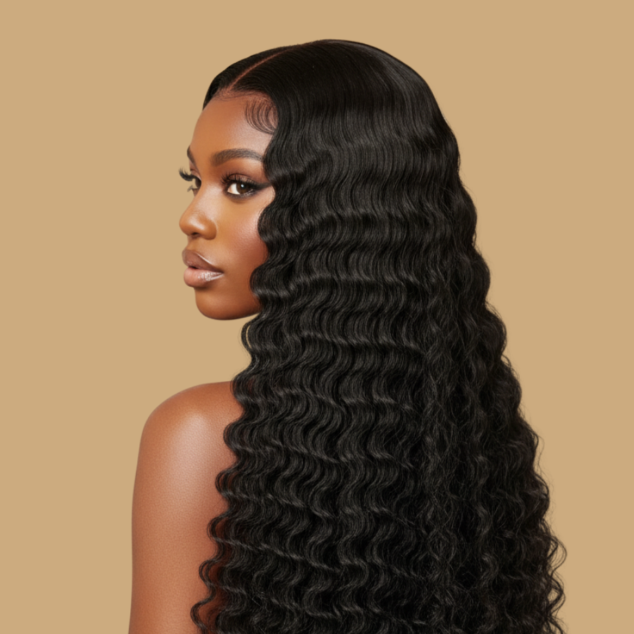 3 SUPER VIRGIN DEEP WAVE BUNDLES & 5X5 CLOSURE DEAL (SV000110-10)