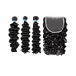 3 SUPER VIRGIN DEEP WAVE BUNDLES & 5X5 CLOSURE DEAL (SV000110-10)