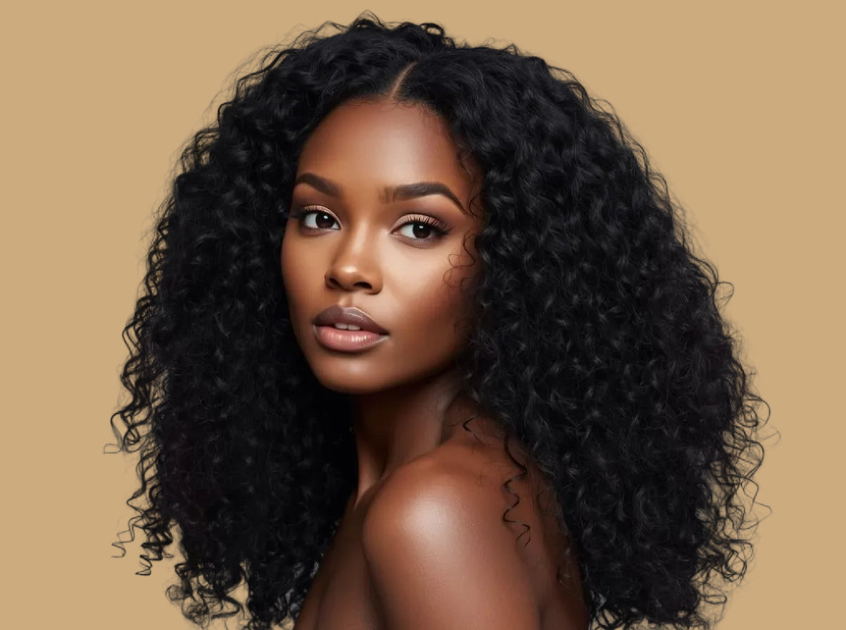 VIRGIN CURLY WAVE GLUELESS HD WIG